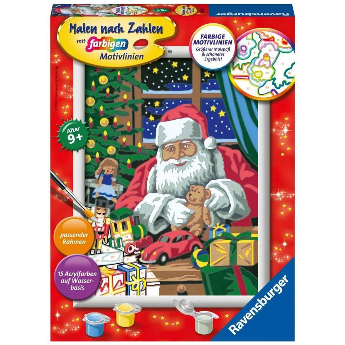 Ravensburger - Creart Santas Workshop - Painting By Numbers - Arts & Crafts