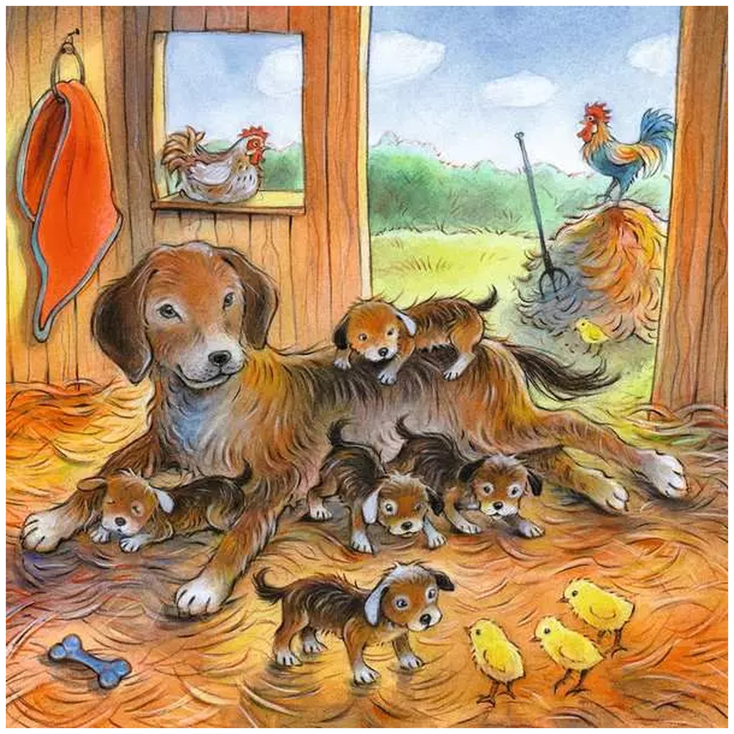 Ravensburger - Knuffeltijd - 3x49 Stukken - Puzzels