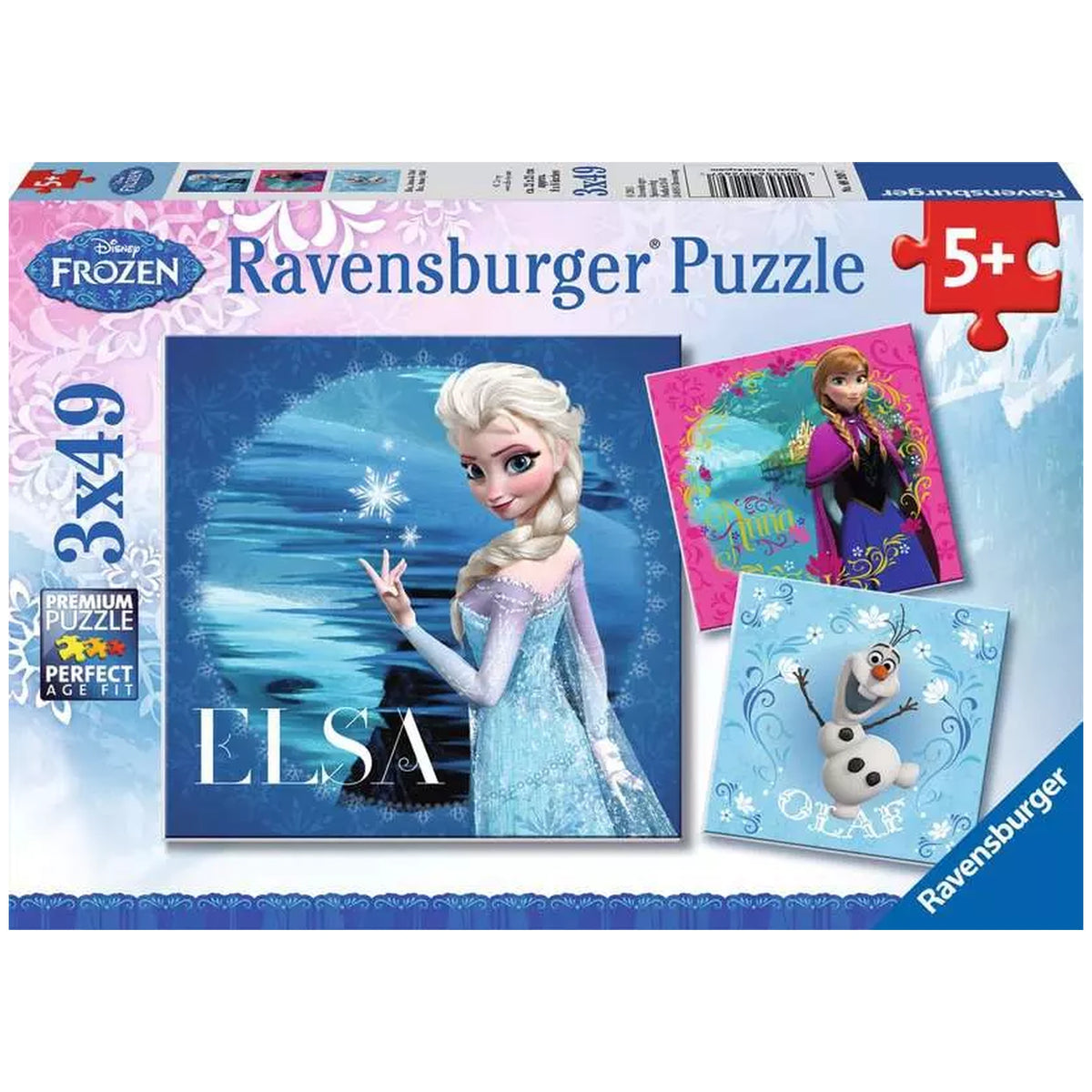 Ravensburger - Frozen - Elsa Anna en Olaf - 3x49 Stukken - Puzzels