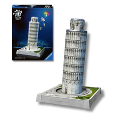 Ravensburger - Iconics 3D Puzzel Scheve Toren van Pisa LED Editie 231 Stuks - Puzzels