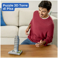Ravensburger - Iconics 3D Puzzel Scheve Toren van Pisa LED Editie 231 Stuks - Puzzels