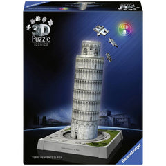 Ravensburger - Iconics 3D Puzzel Scheve Toren van Pisa LED Editie 231 Stuks - Puzzels