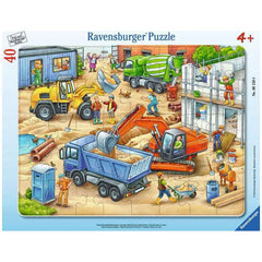 Ravensburger - Grote Bouwplaatsvoertuigen - 40 Stukken - Puzzels
