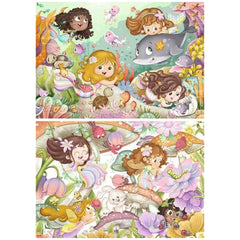 Ravensburger - Kleine Feeën en Zeemeerminnen - 2x12 Stukken - Puzzels