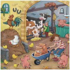 Ravensburger - Veel te doen op de boerderij - 3x49 stukjes - Puzzels