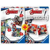 Ravensburger MultiPack Avengers - Memory Board Game + 3 Puzzles 25 - 36 - 49 pieces