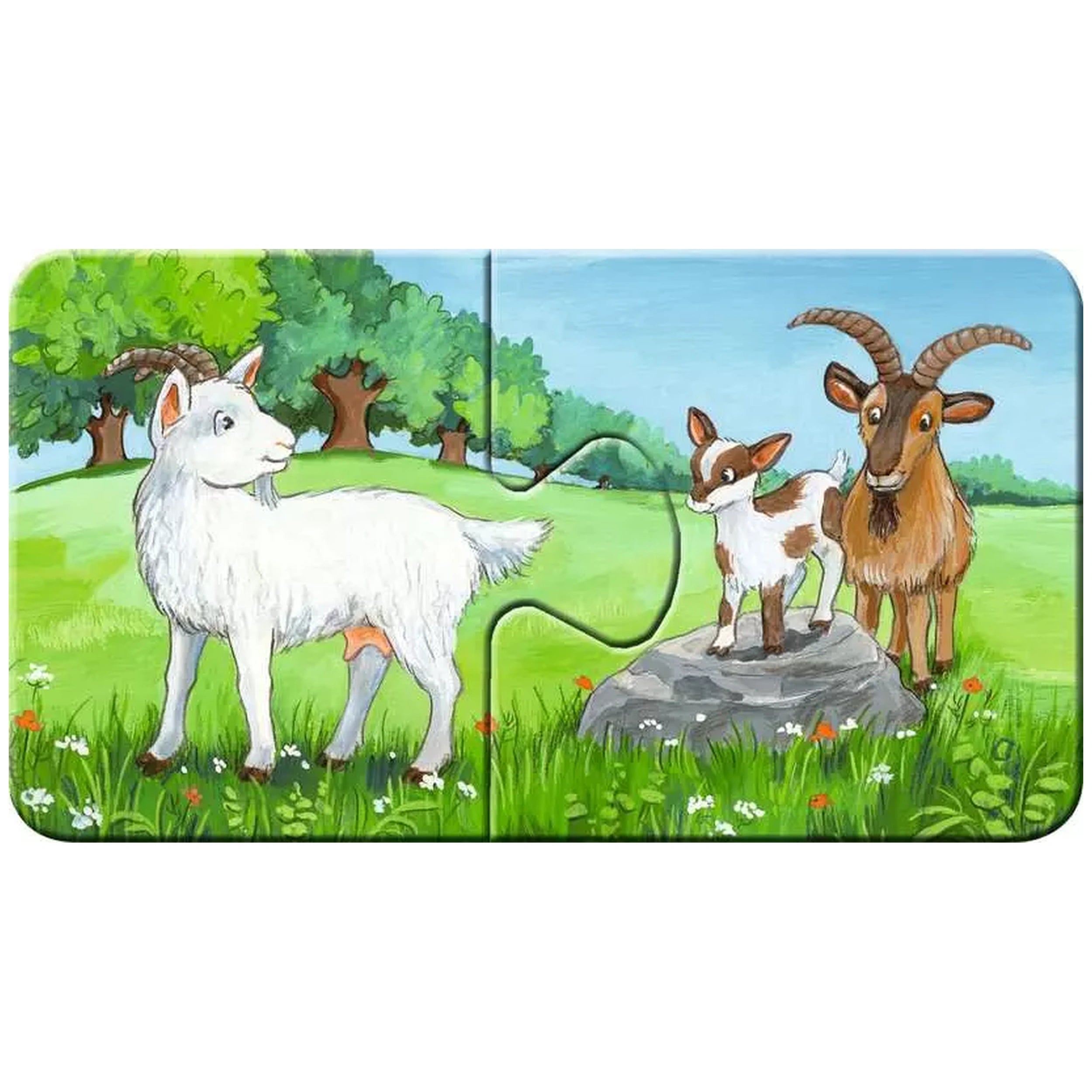 Ravensburger - Mijn Eerste Puzzels - Dierfamilies Op De Boerderij - 2X9 Stukken - Puzzels