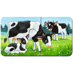 Ravensburger - Mijn Eerste Puzzels - Dierfamilies Op De Boerderij - 2X9 Stukken - Puzzels