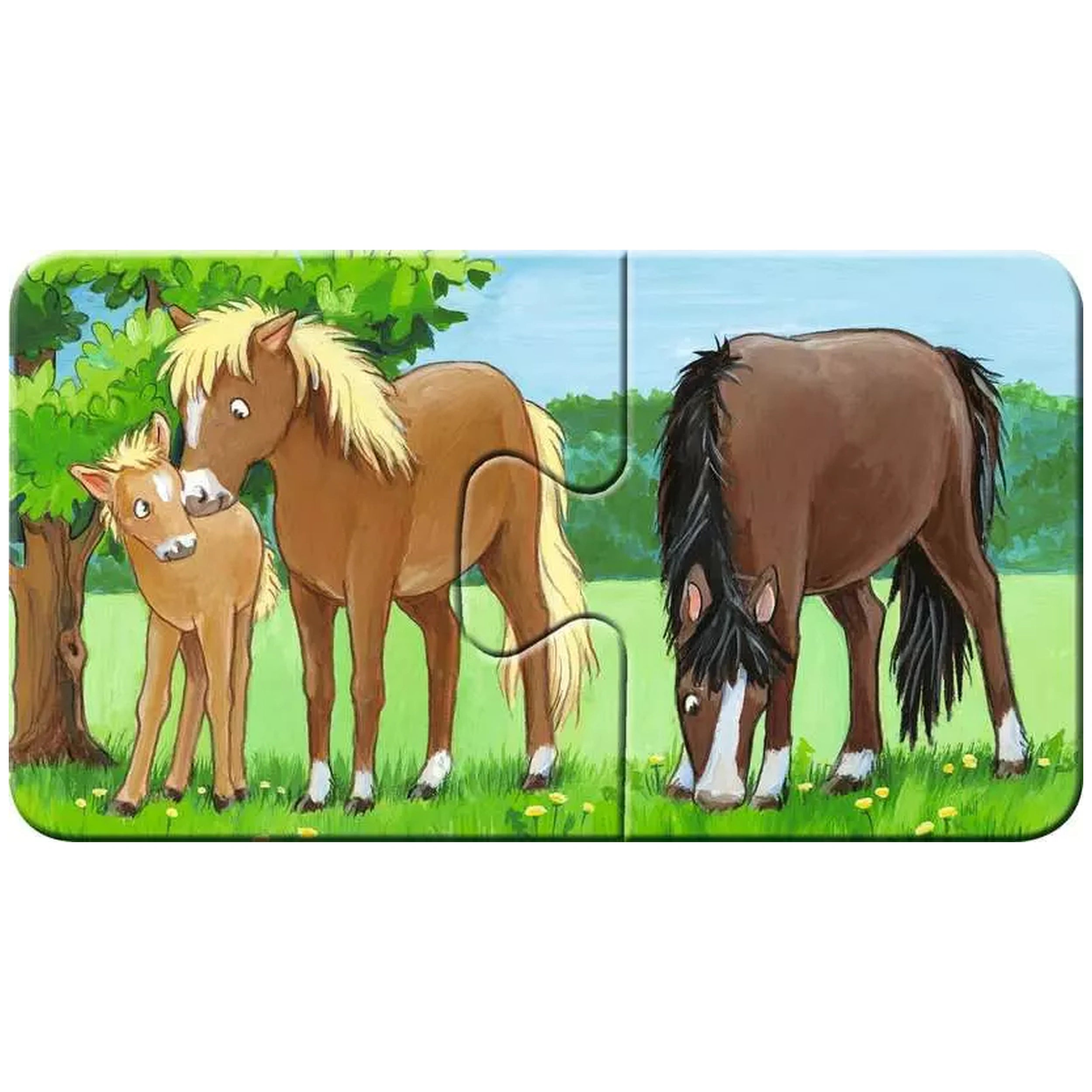 Ravensburger - Mijn Eerste Puzzels - Dierfamilies Op De Boerderij - 2X9 Stukken - Puzzels
