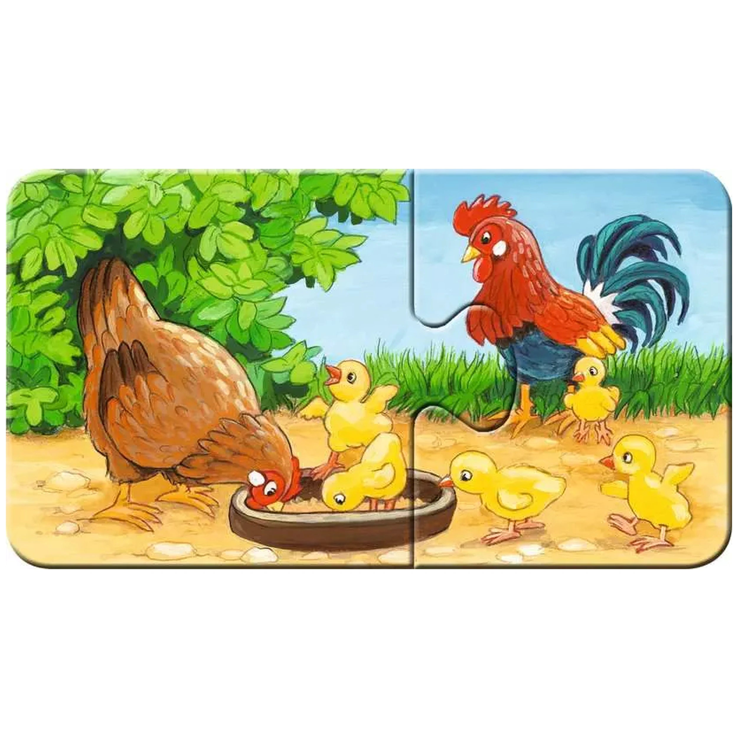 Ravensburger - Mijn Eerste Puzzels - Dierfamilies Op De Boerderij - 2X9 Stukken - Puzzels