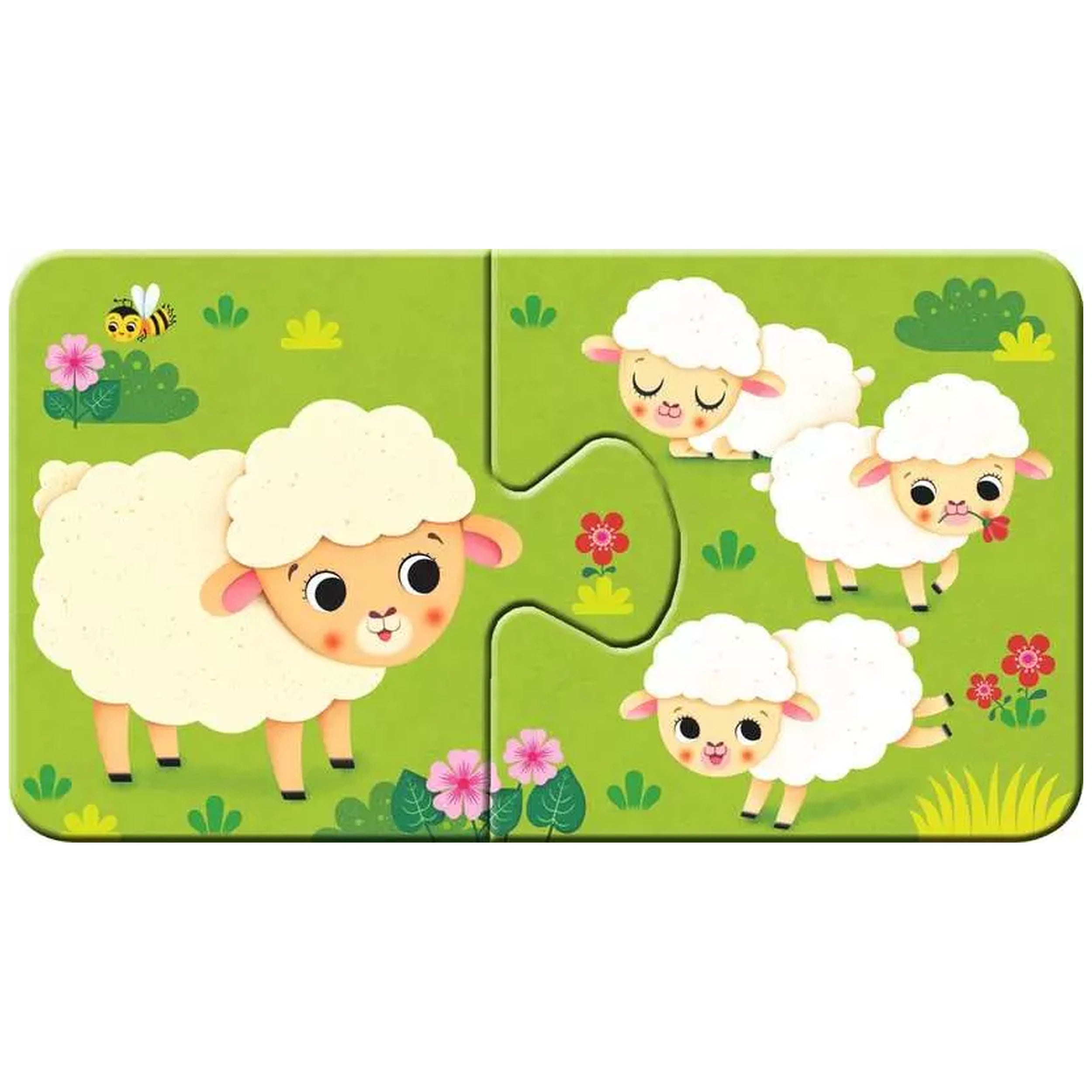 Ravensburger - Mijn Eerste Puzzel - Dieren Bij Hun Kleintjes