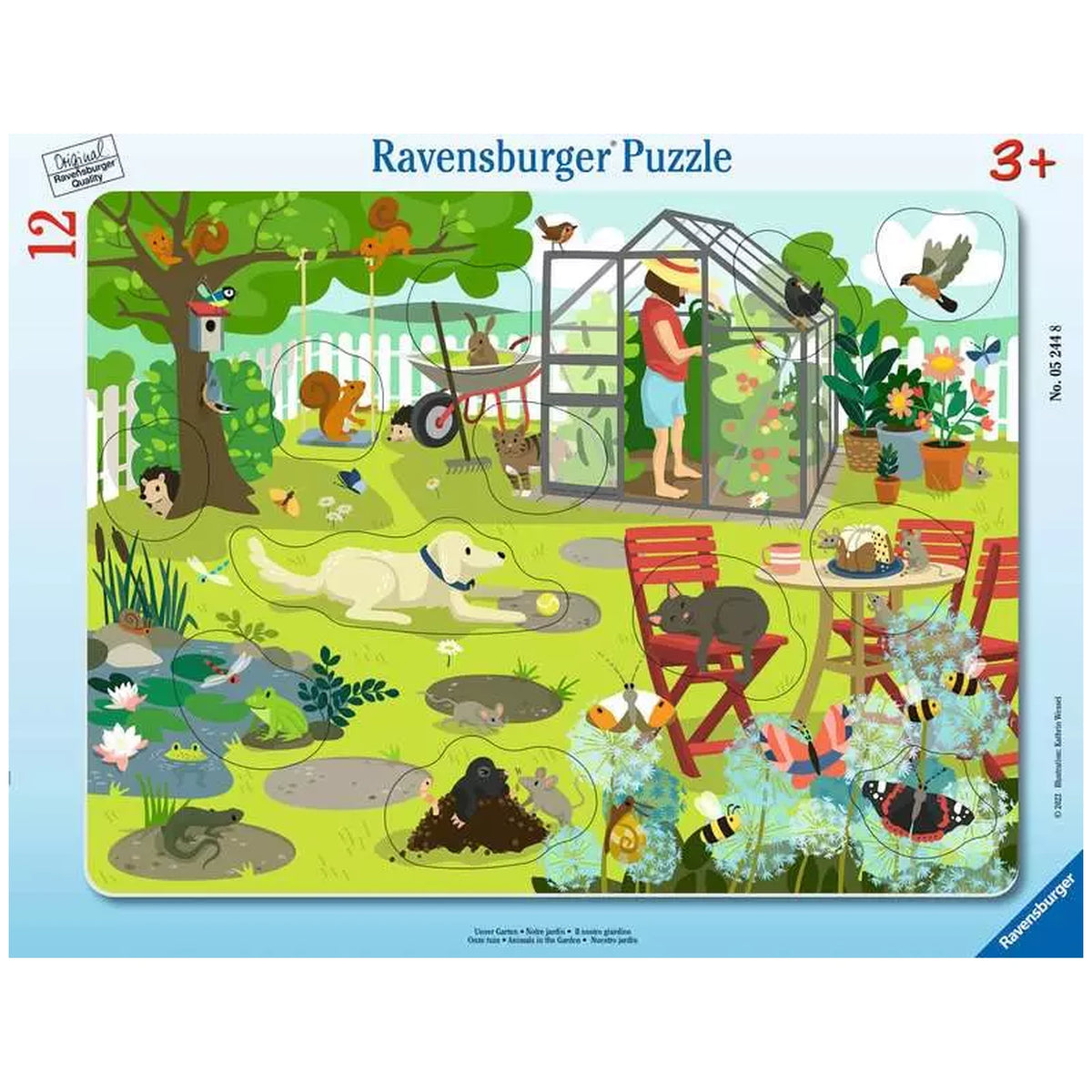 Ravensburger - Onze Tuin - 12 Stukken - Educatieve Puzzels