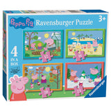 Ravensburger Puzzle 4 in 1 Peppa Pig 4 Seasons 12- 16 - 20 - 24 Pieces