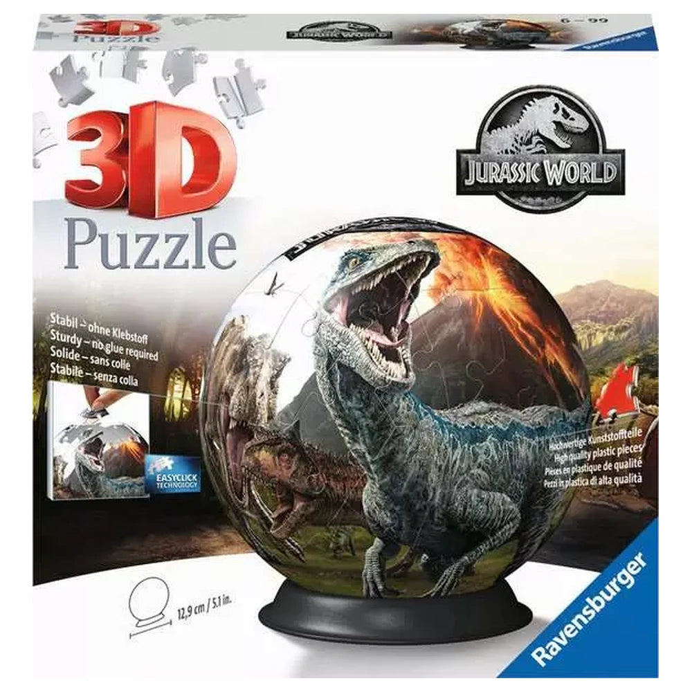 Ravensburger - Puzzles - Jurassic World 3D Puzzle Ball - 6-99 Years - Educational Play