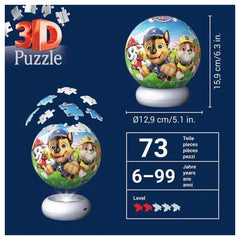 Ravensburger - Puzzels - PAW Patrol 3D Puzzelbal Nachtlamp - 6-99 Jaar