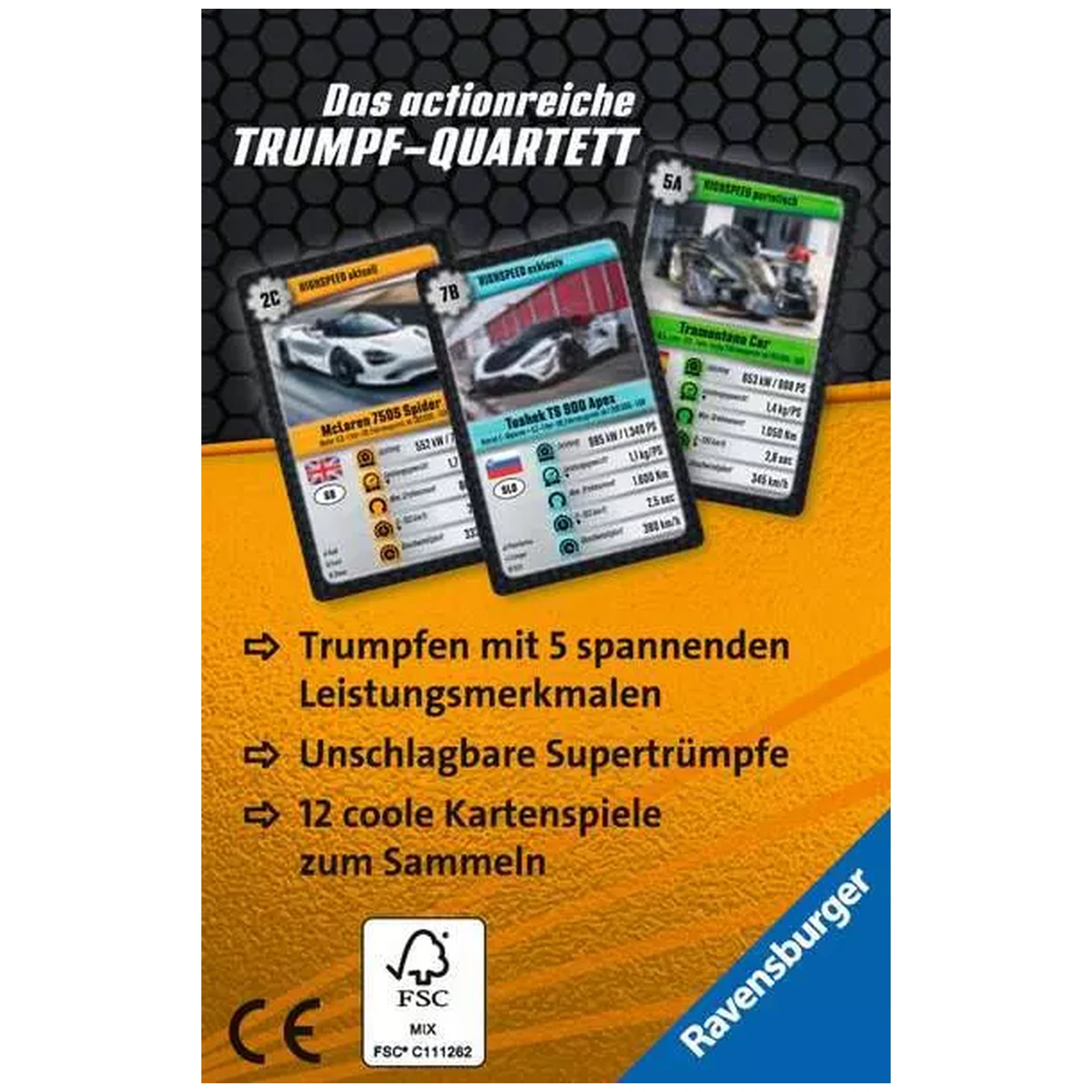 Ravensburger - Super Trump High Speed - Bordspel - Duitse Editie