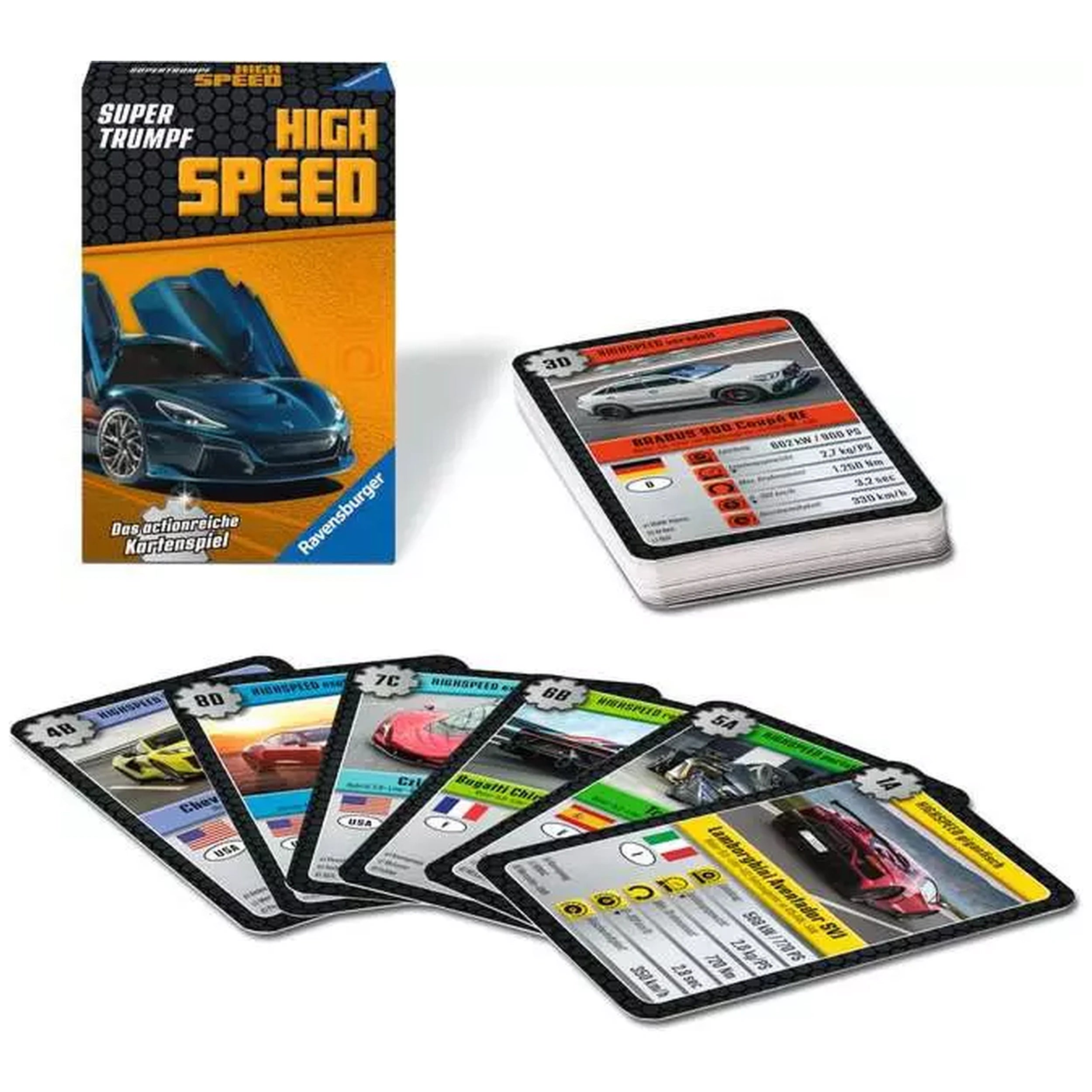 Ravensburger - Super Trump High Speed - Bordspel - Duitse Editie