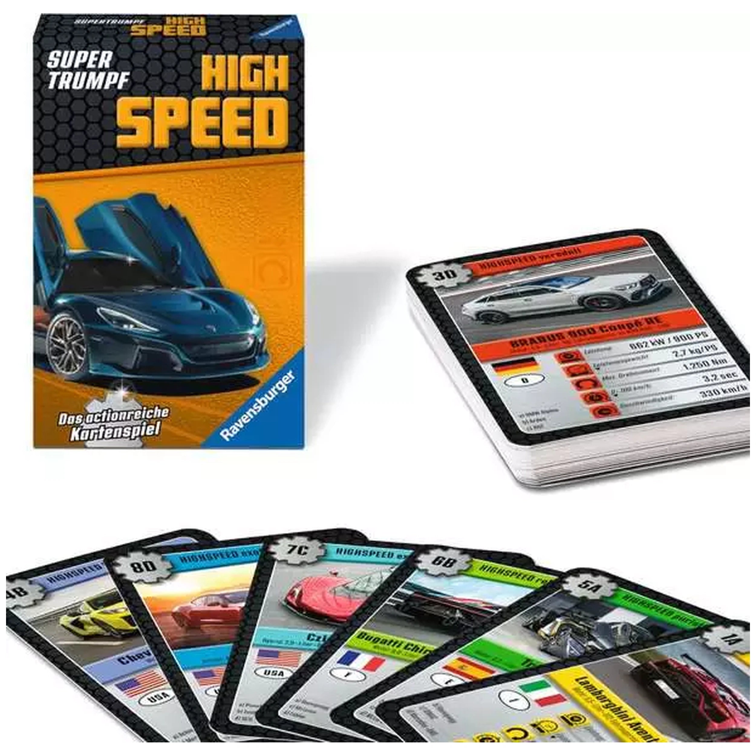 Ravensburger - Super Trump High Speed - Bordspel - Duitse Editie