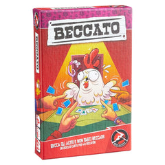 Red Glove - Beccato Party Card Game Ages 7+ - Hilarious Secret Signal & Telepathy Game for 4-9 Players with 110 Chicken & Egg Cards Showcase Pack - RG2068 - Italian Edition