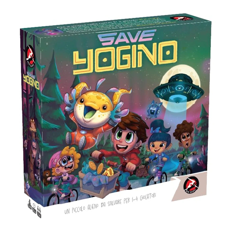 Red Glove - Save Yogino Board Game for Kids Ages 5+ - Sci-Fi Adventure Memory Game with Cooperative & Competitive Modes for 1-4 Players - RG2075 - Italian Edition