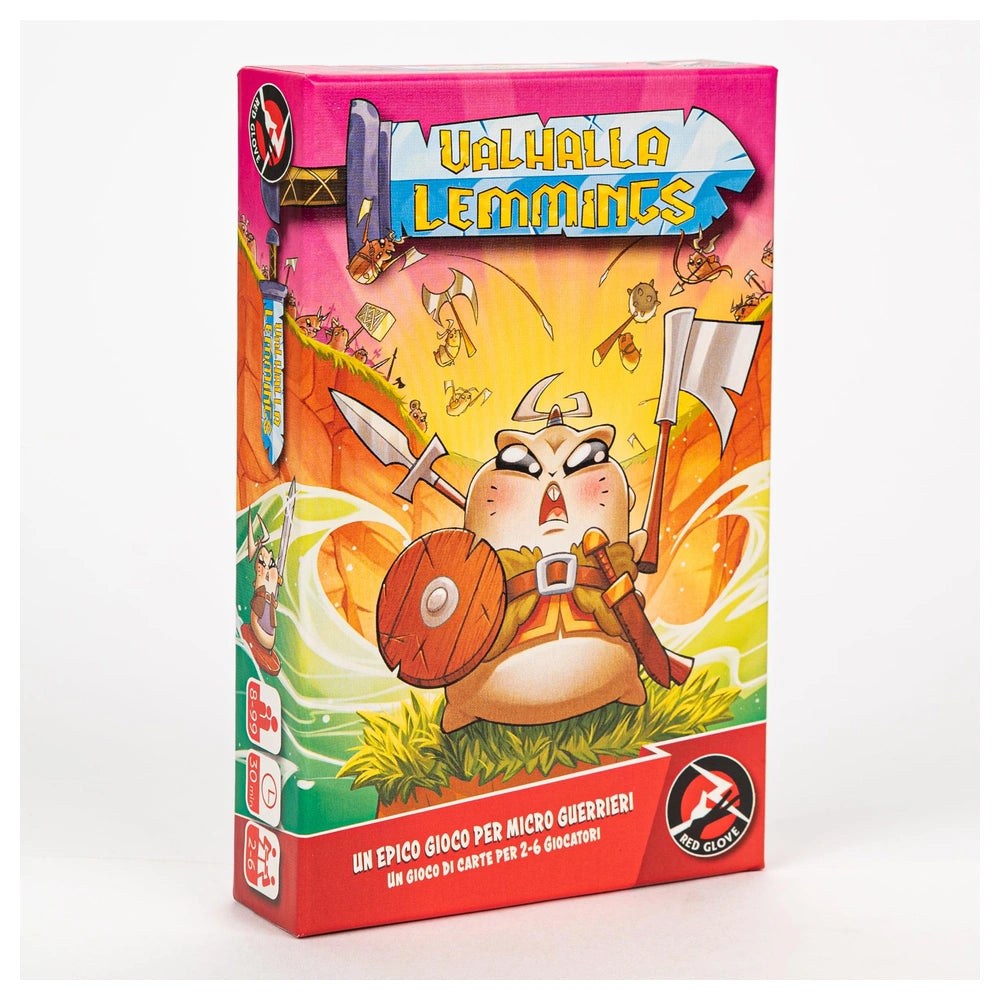 Red Glove - Valhalla Lemmings - Kaartspellen - 8+ - Hilarisch Viking Knaagdier Spel - RG2071 - Italiaanse Editie