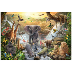 SCHMIDT SPIELE - Dieren in Afrika 60-delige Puzzel - Puzzels