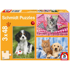 SCHMIDT SPIELE - Mijn Schattigste Baby Dieren 48 Stuks Kinderpuzzels - Puzzels