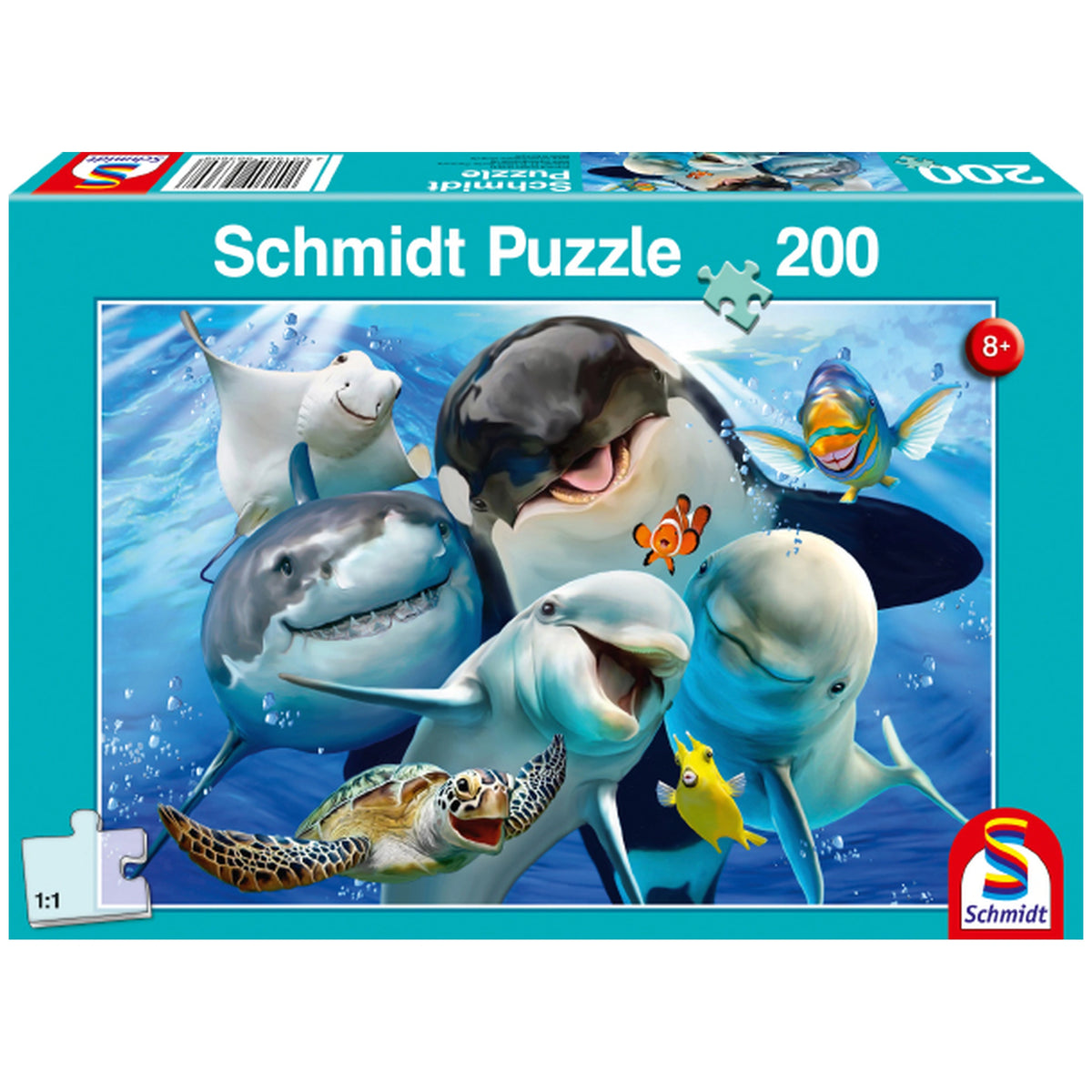 SCHMIDT SPIELE - Onderwater Vrienden 200 Stuks Kinderpuzzels - Puzzels
