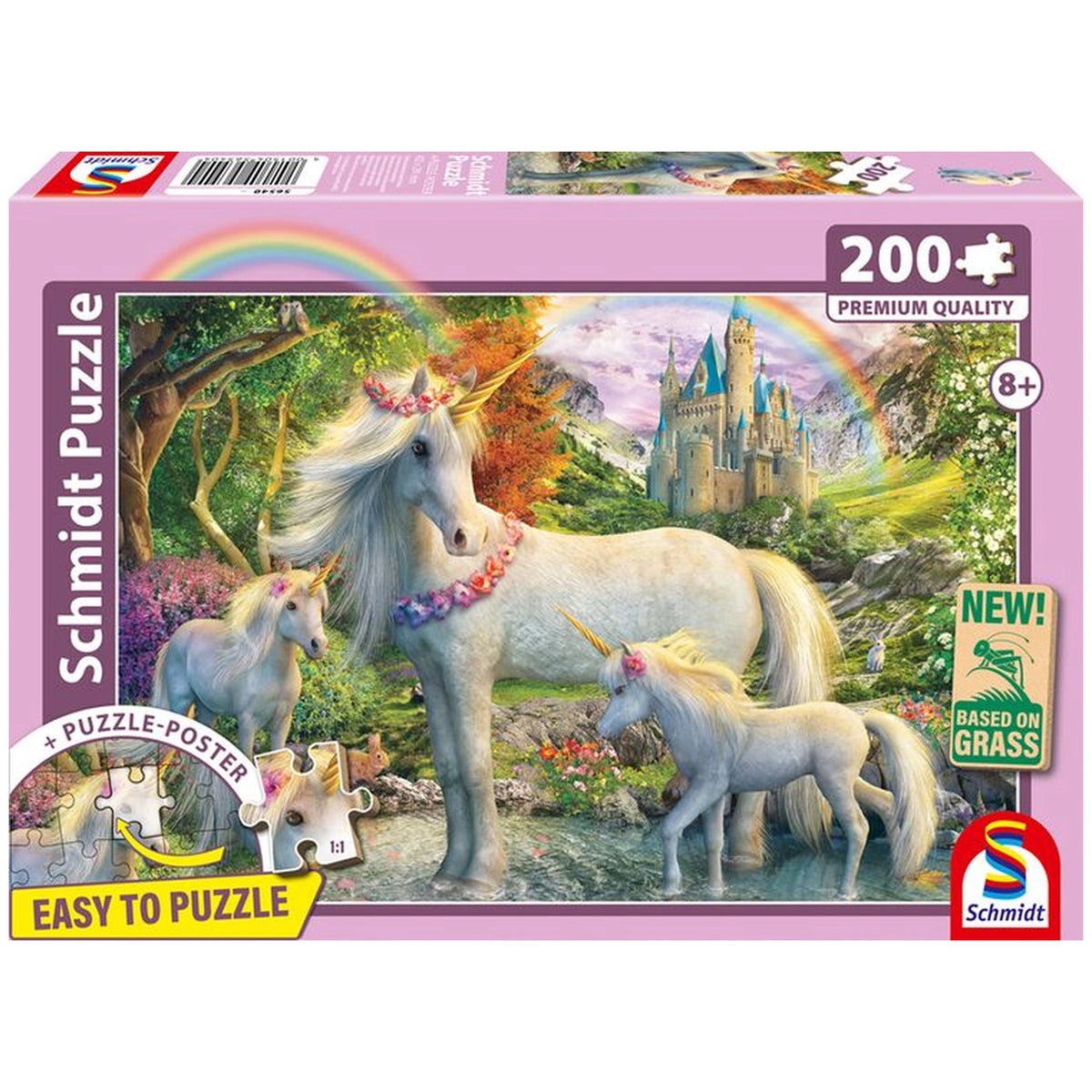 SCHMIDT SPIELE - Unicorn mare with two foals 200 Pcs Children’s puzzles - Puzzles