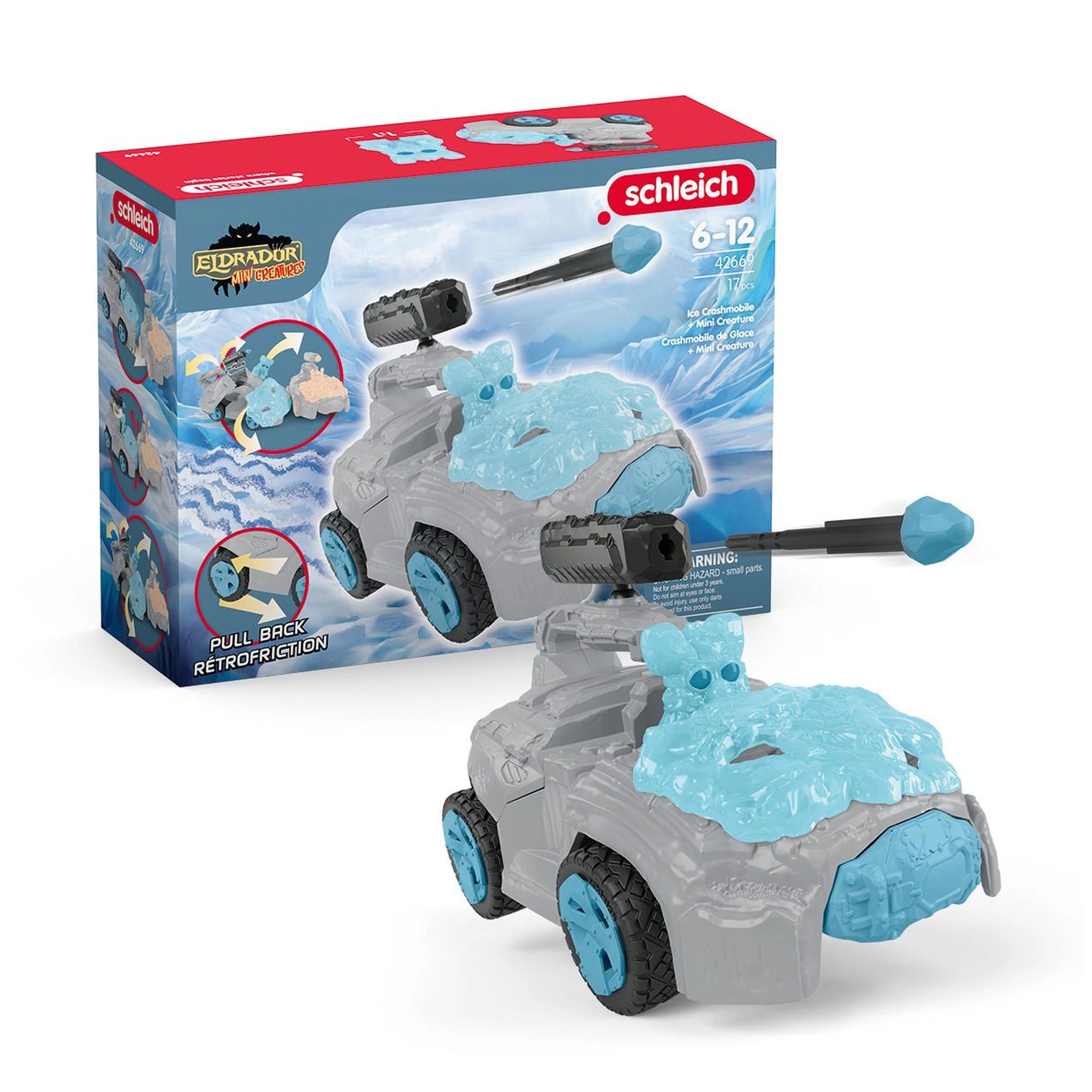 Schleich - Eldrador Creatures - IJs Crashmobiel Met Mini Creature - Actie & Speelgoedfiguren - 42669