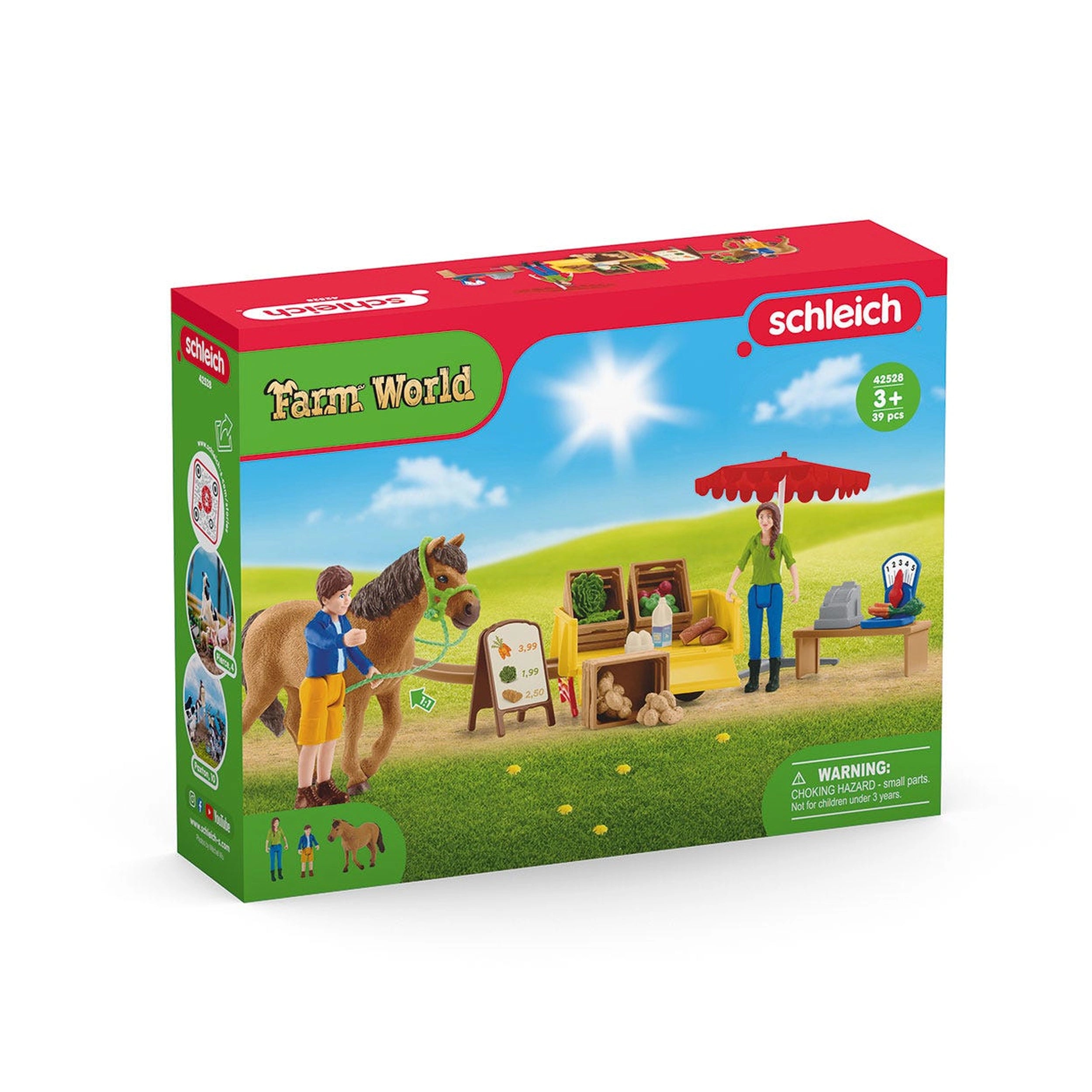 Schleich - Farm World - Zonnige Dag Mobiele Boerderijstand - Speelsets - 42528