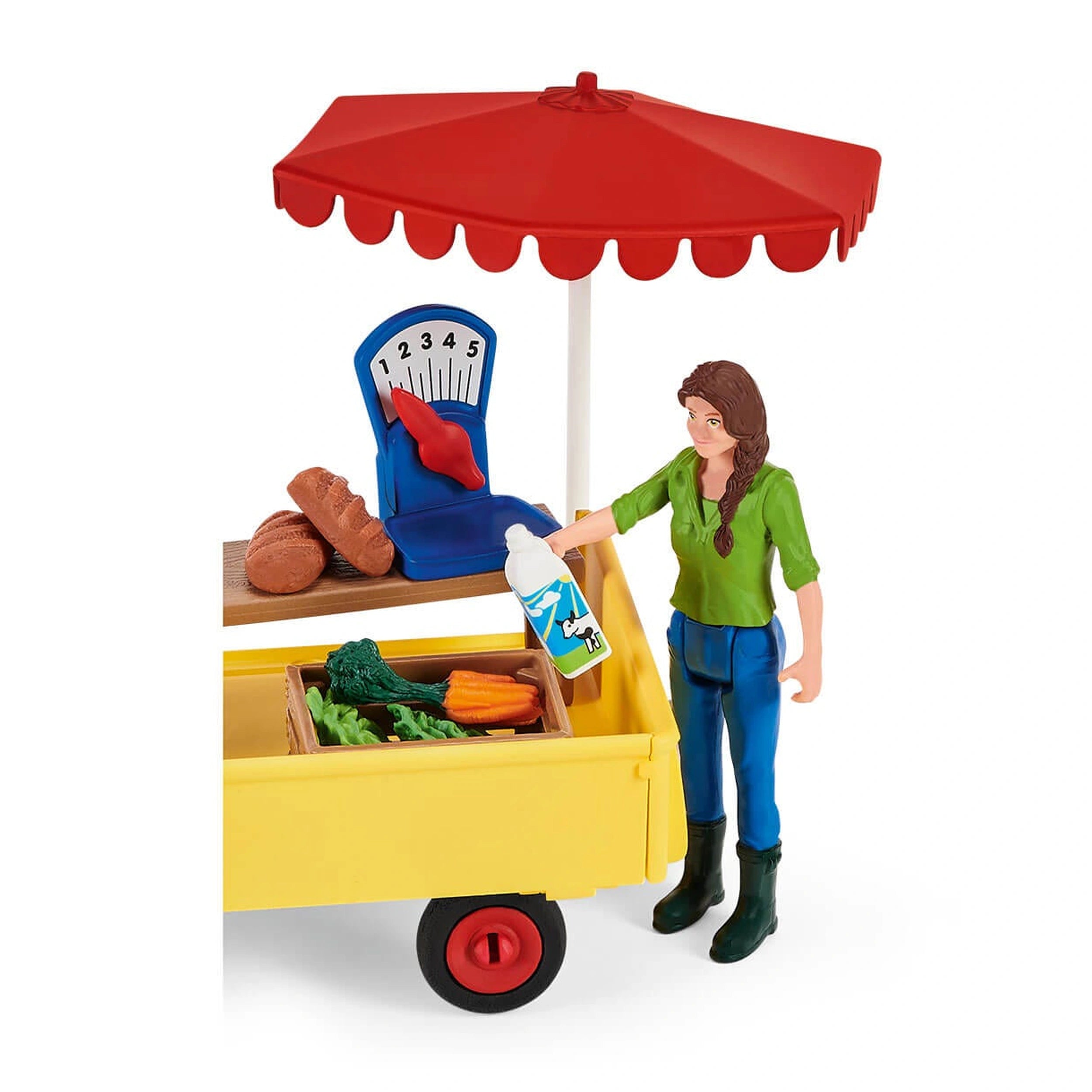 Schleich - Farm World - Zonnige Dag Mobiele Boerderijstand - Speelsets - 42528