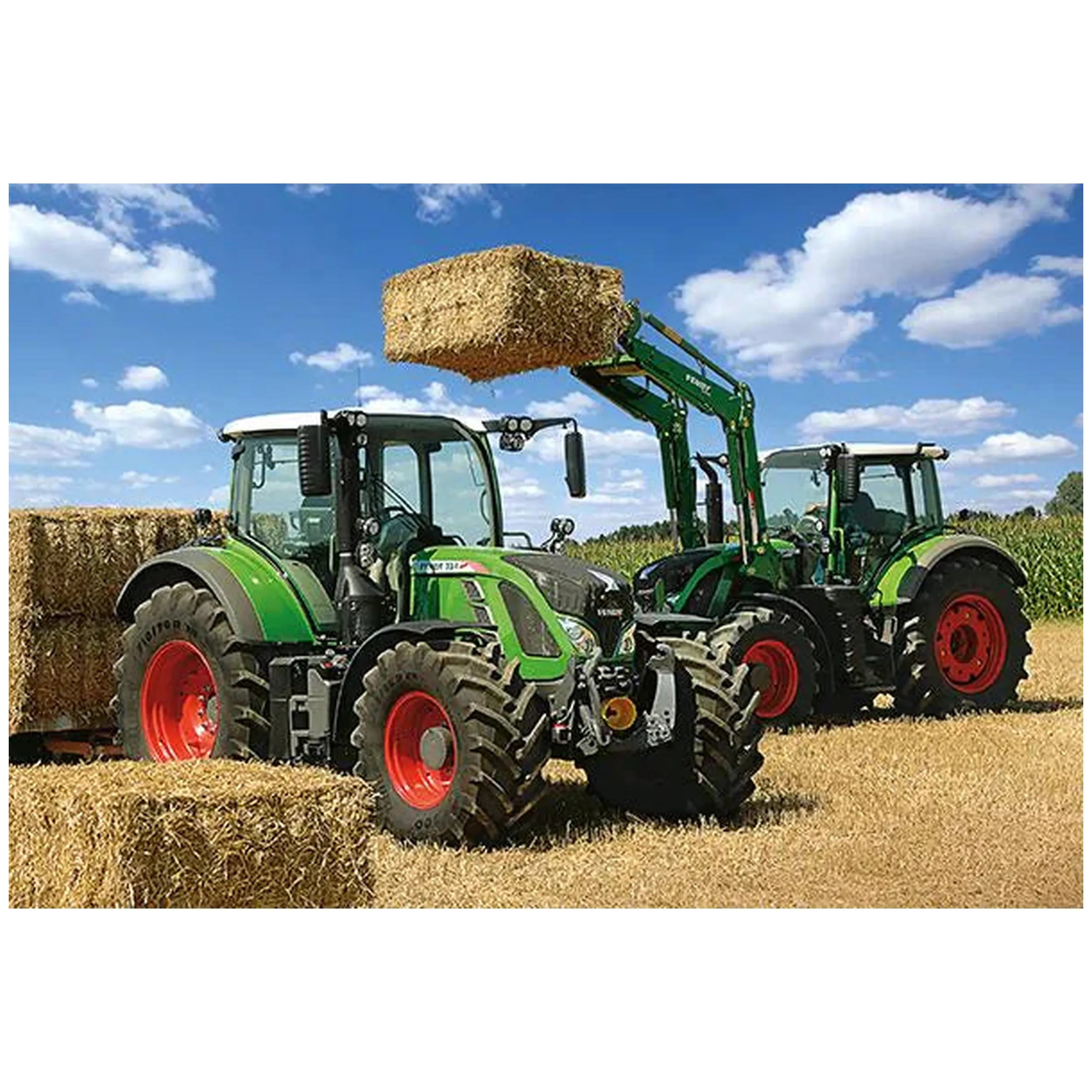 Schmidt Spiele - Fendt 724 Vario, Fendt 716 Vario met voorlader Cargo 4x85 100 Stuks - Puzzels