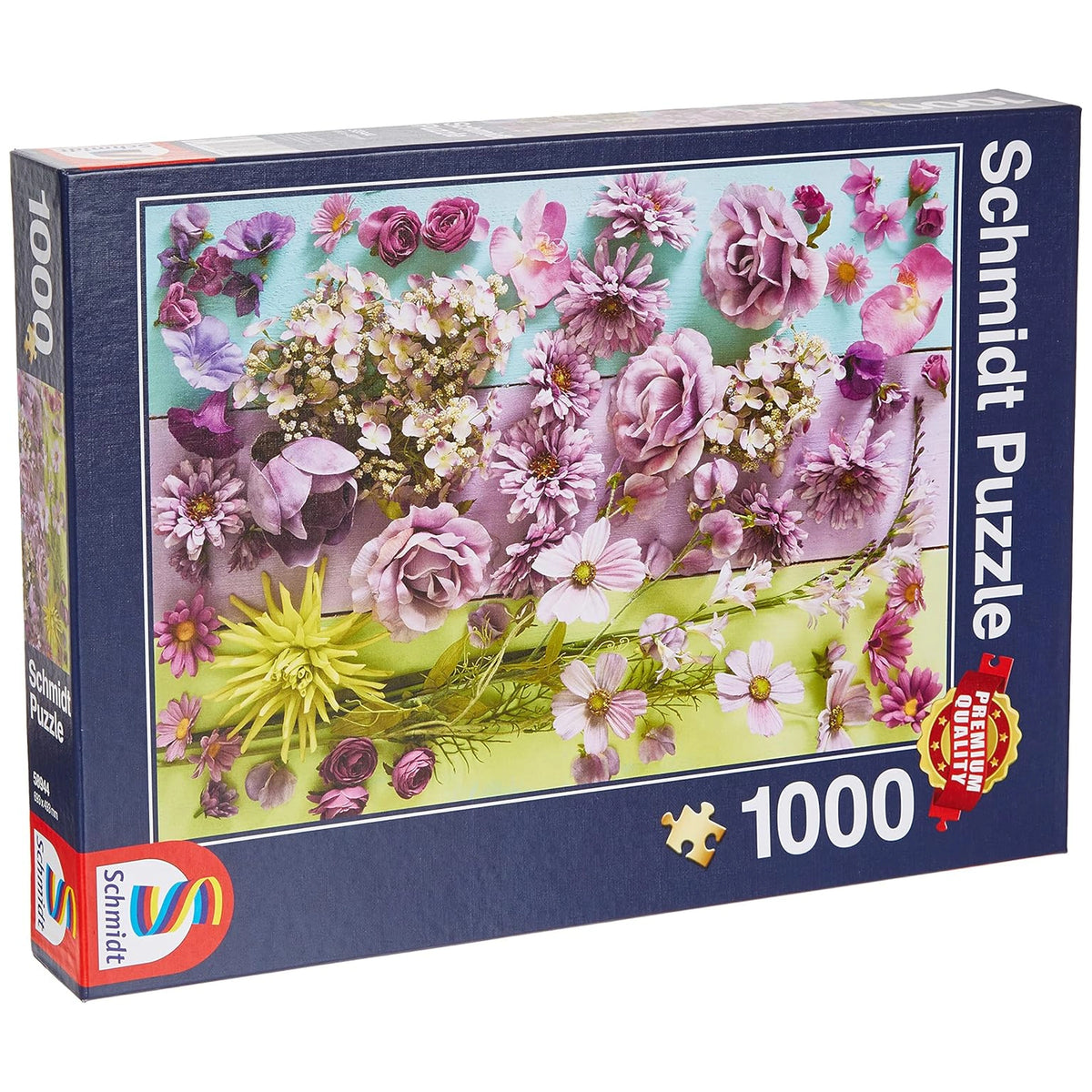 Schmidt Spiele - Paarse Bloemen 1000 Stukjes - Puzzels