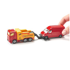 Siku - Bergingsvoertuig met bestelwagen - Speelvoertuigen
