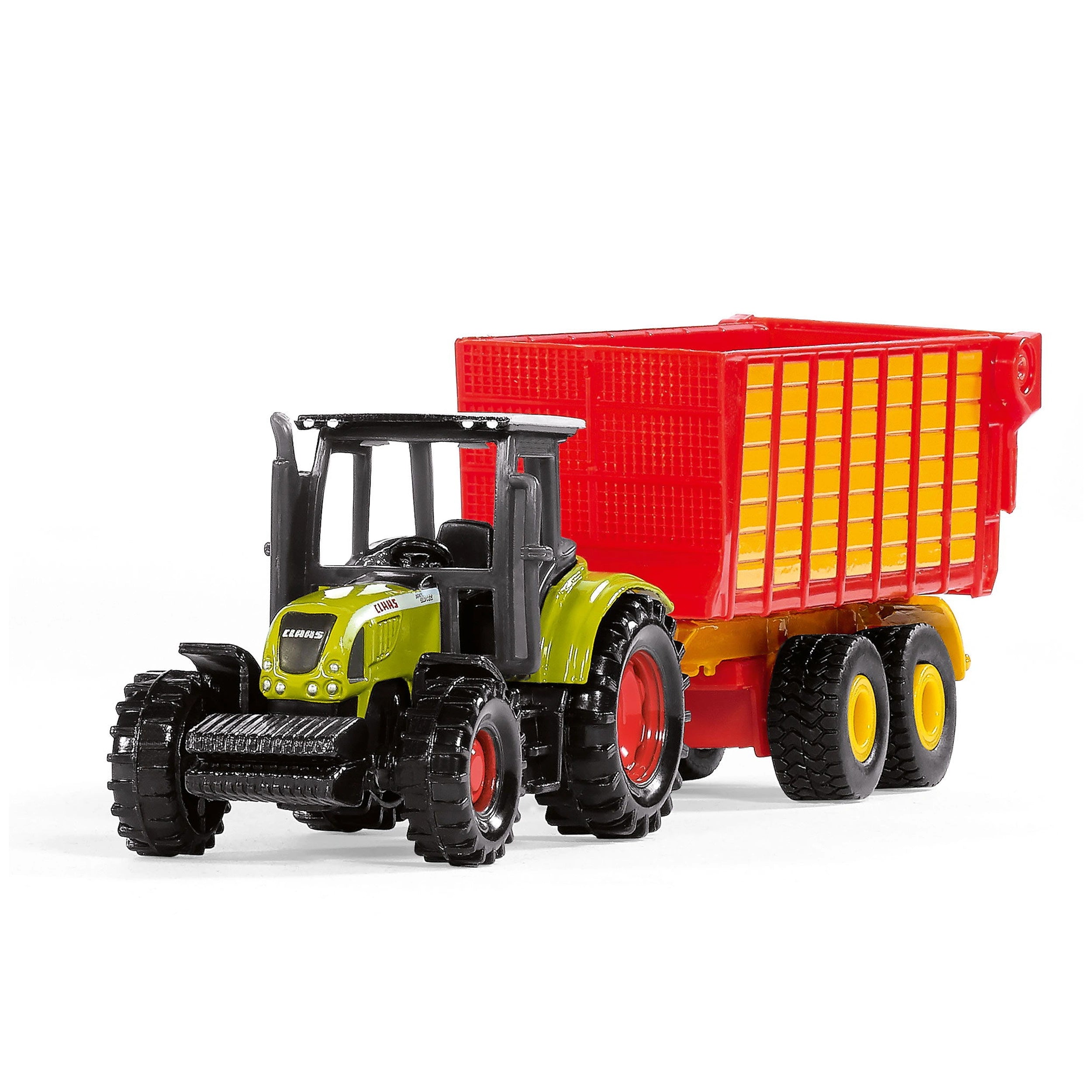 Siku - Claas tractor met silage aanhanger - Speelvoertuigen