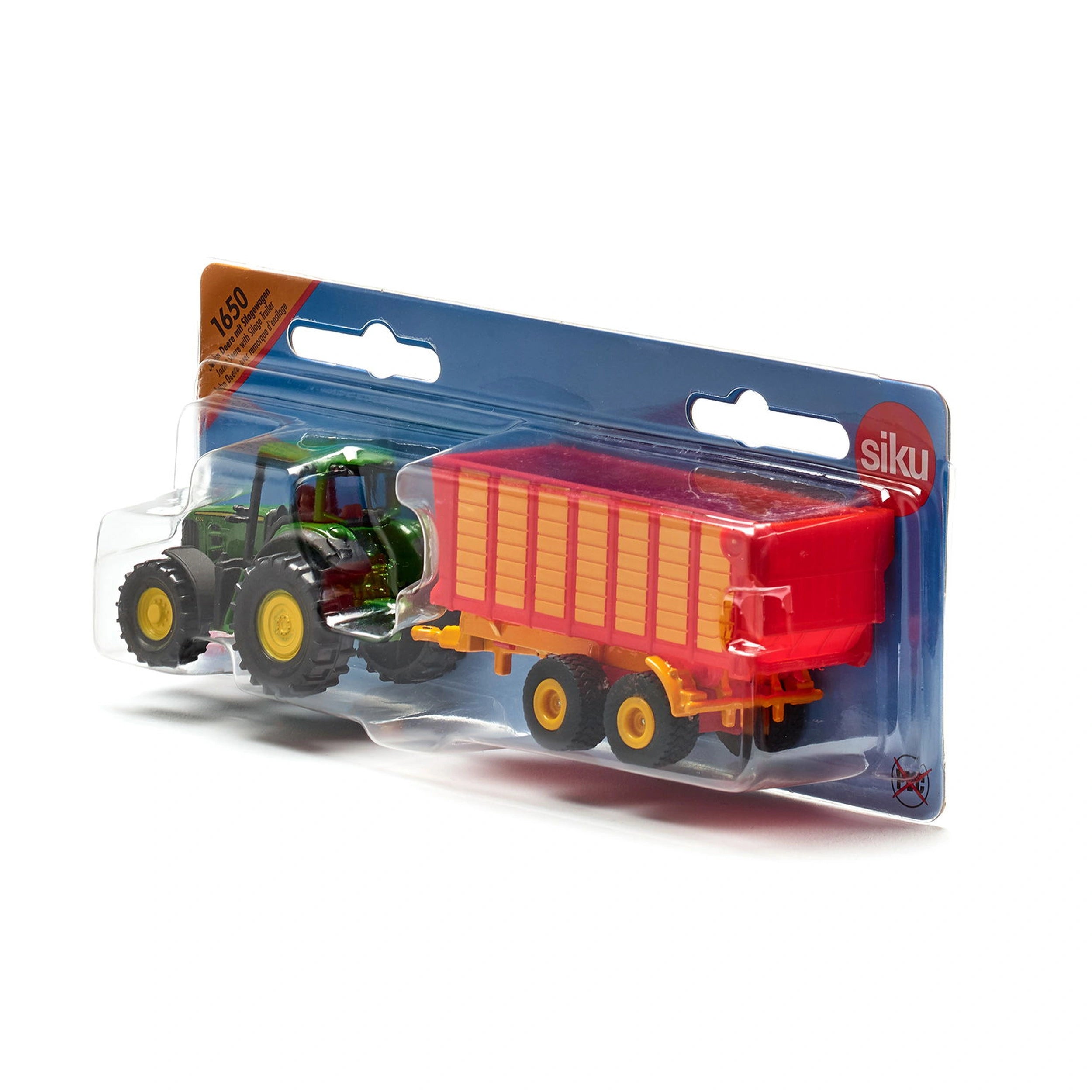 Siku - Claas tractor met silage aanhanger - Speelvoertuigen