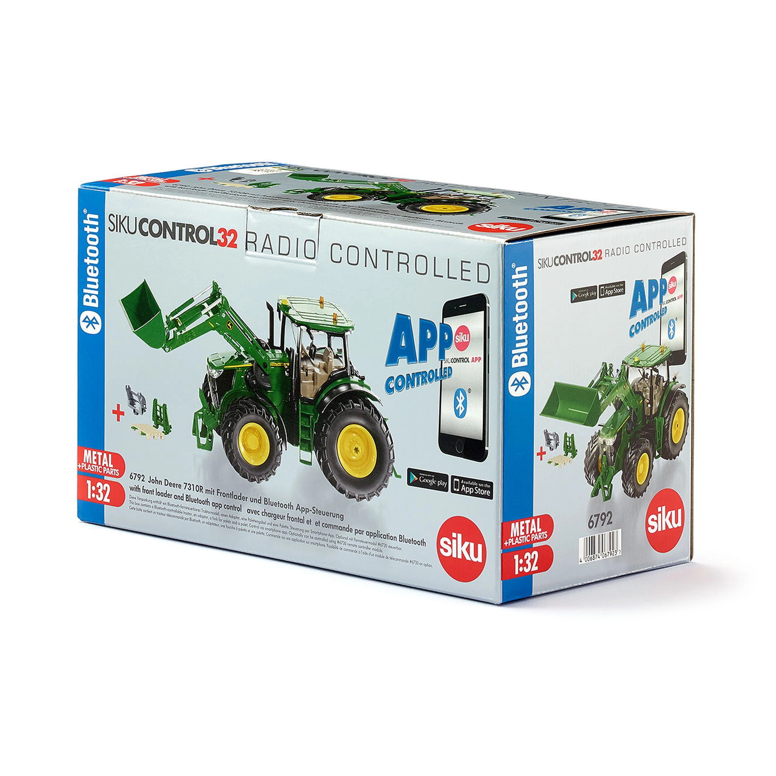 Siku - John Deere 7310R with front loader and Bluetooth app control - Play Vehicles