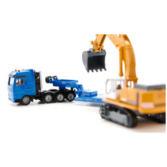 Siku - MAN zware transportwagen met Liebherr graafmachine - Speelvoertuigen