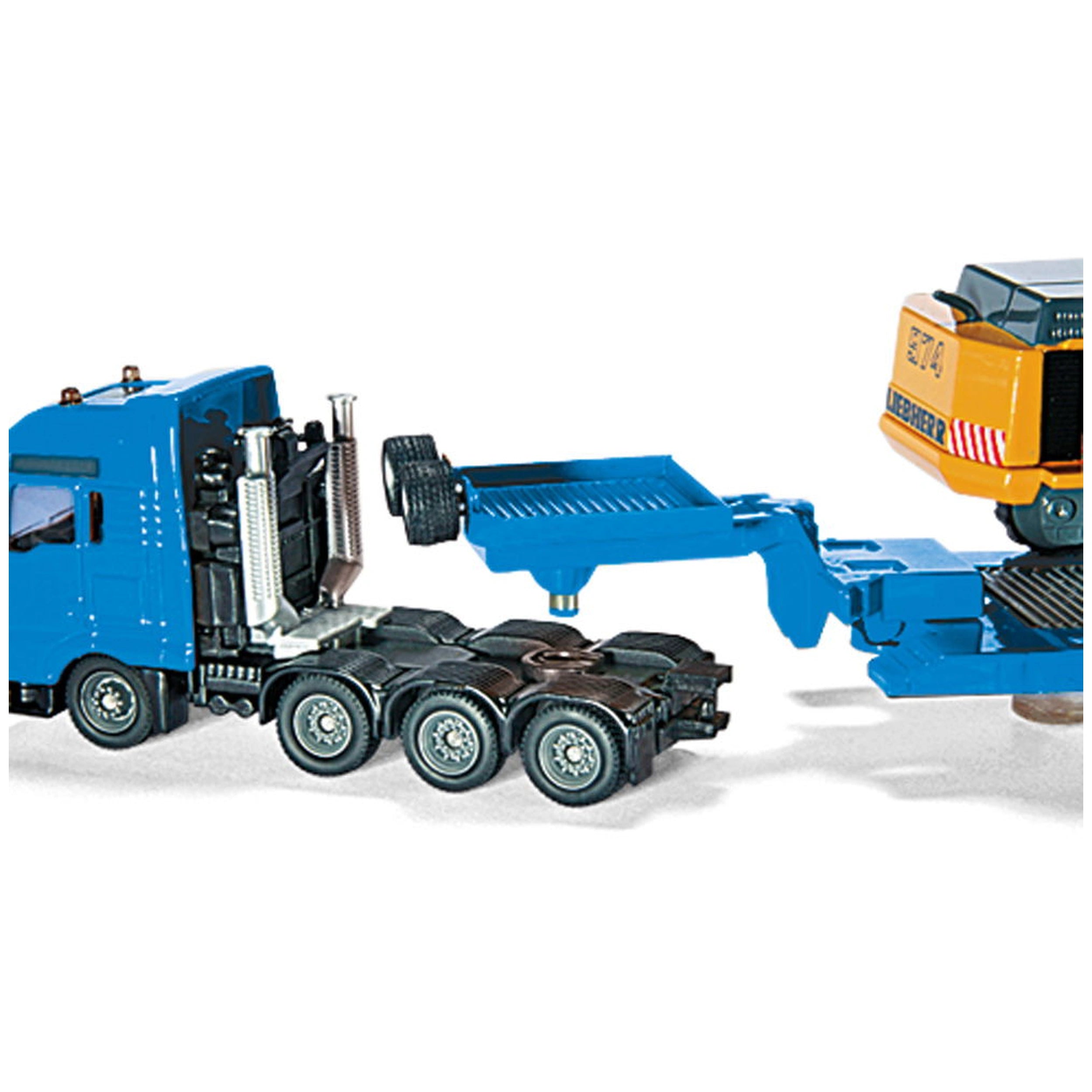 Siku - MAN zware transportwagen met Liebherr graafmachine - Speelvoertuigen