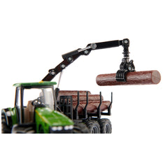 Siku - Tractor met bosbouw aanhangwagen - Speelvoertuigen