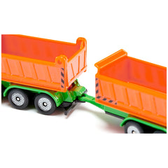 Siku - Vrachtwagen met kiepbak en kiepaanhanger - Speelvoertuigen