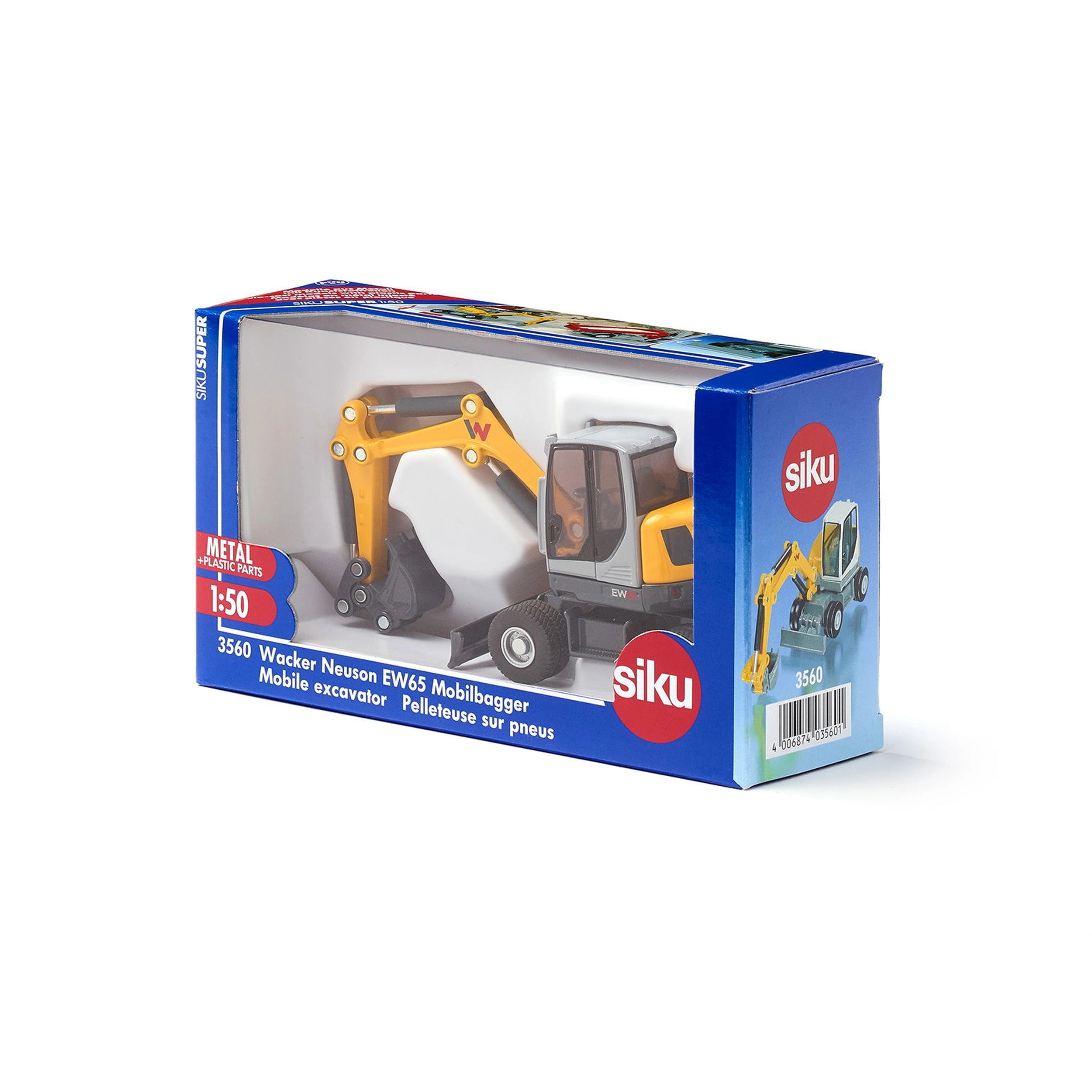 Siku - Wacker Neuson EW65 Mobile excavator - Play Vehicles
