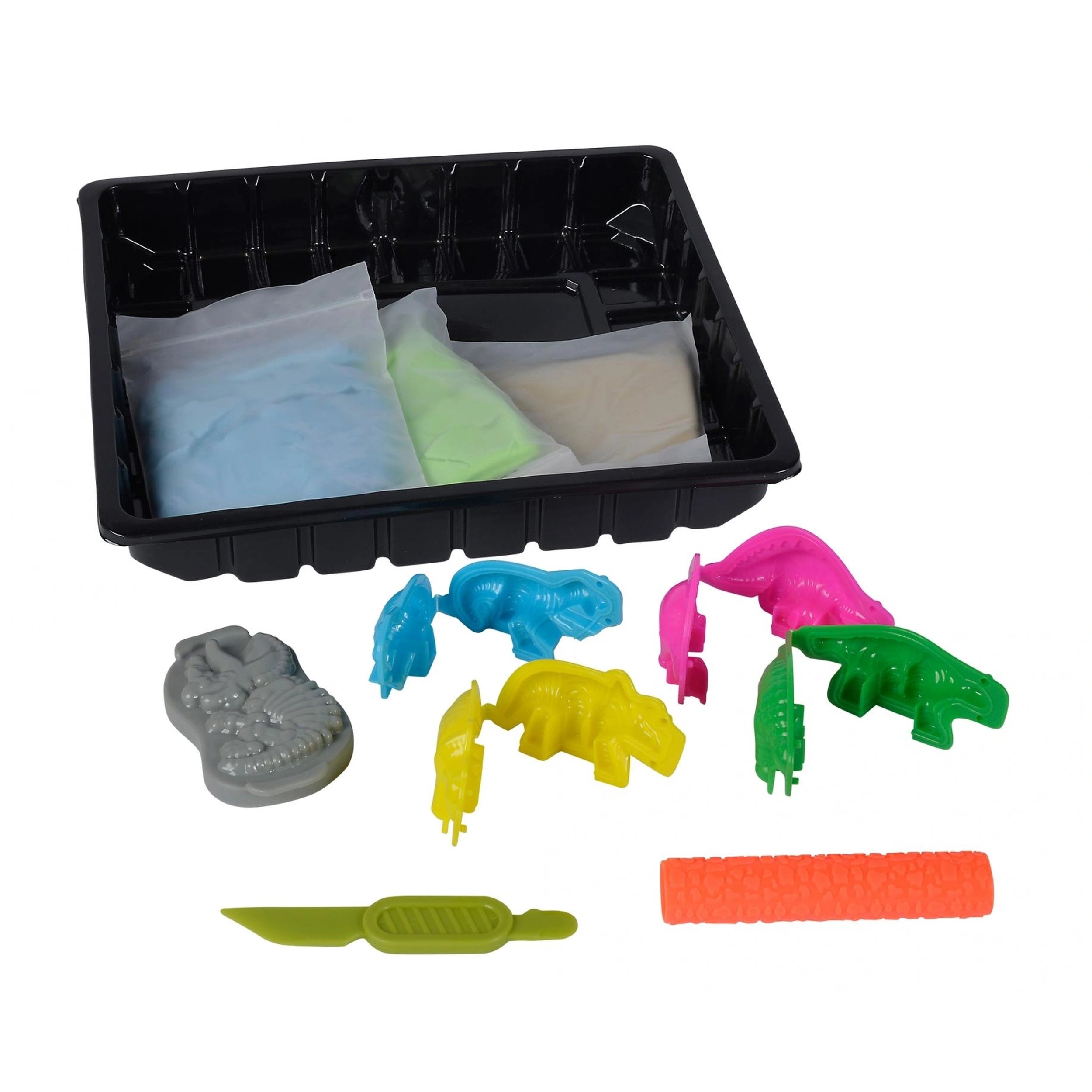 Simba - Art & Fun Dinosaur Sand Set - Clay & Modeling Dough