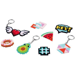 Simba - Art & Fun iron-on bead embroidery Keychain Set - Arts & Crafts