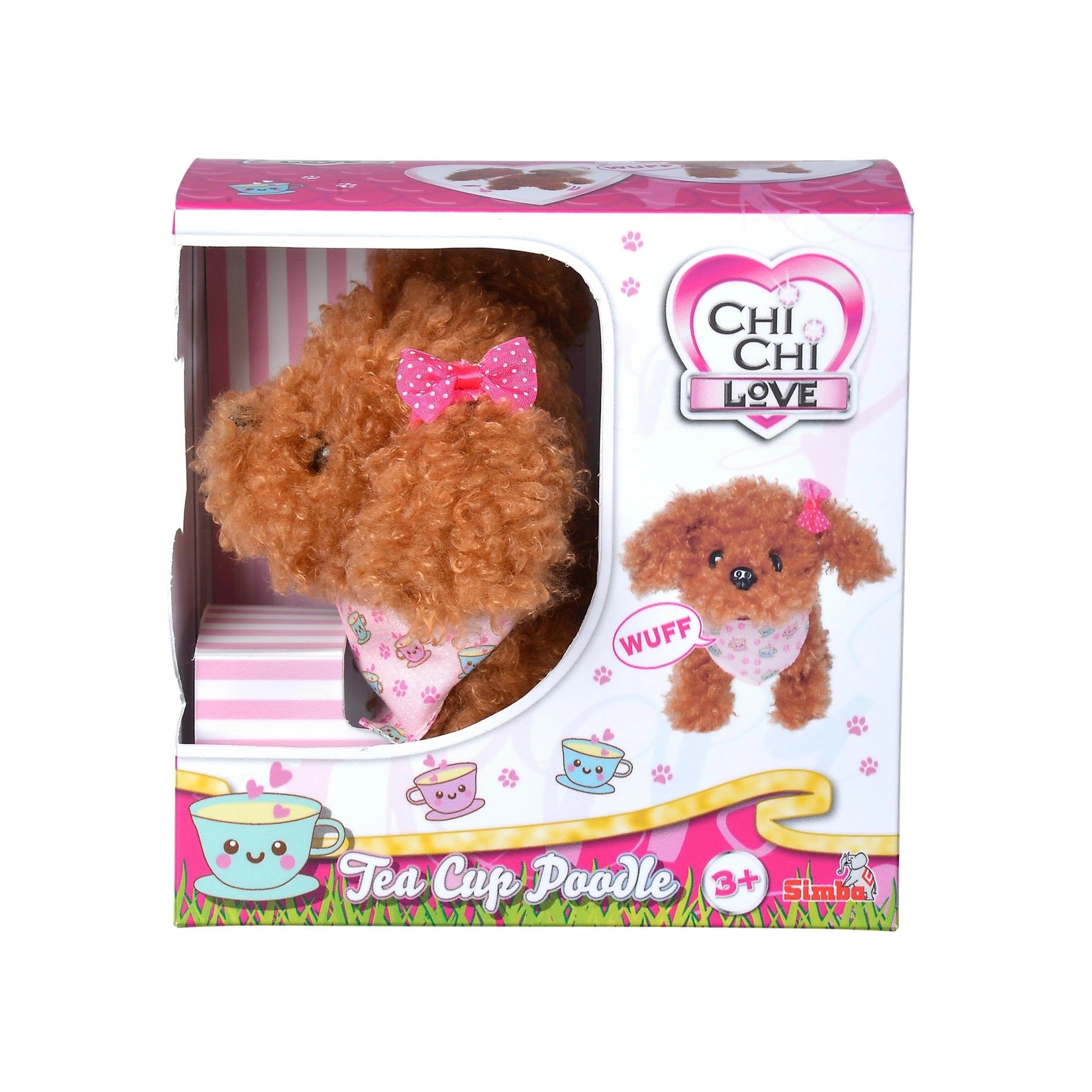 Simba - ChiChi LOVE Theekop Poedel Puppy - Knuffeldieren