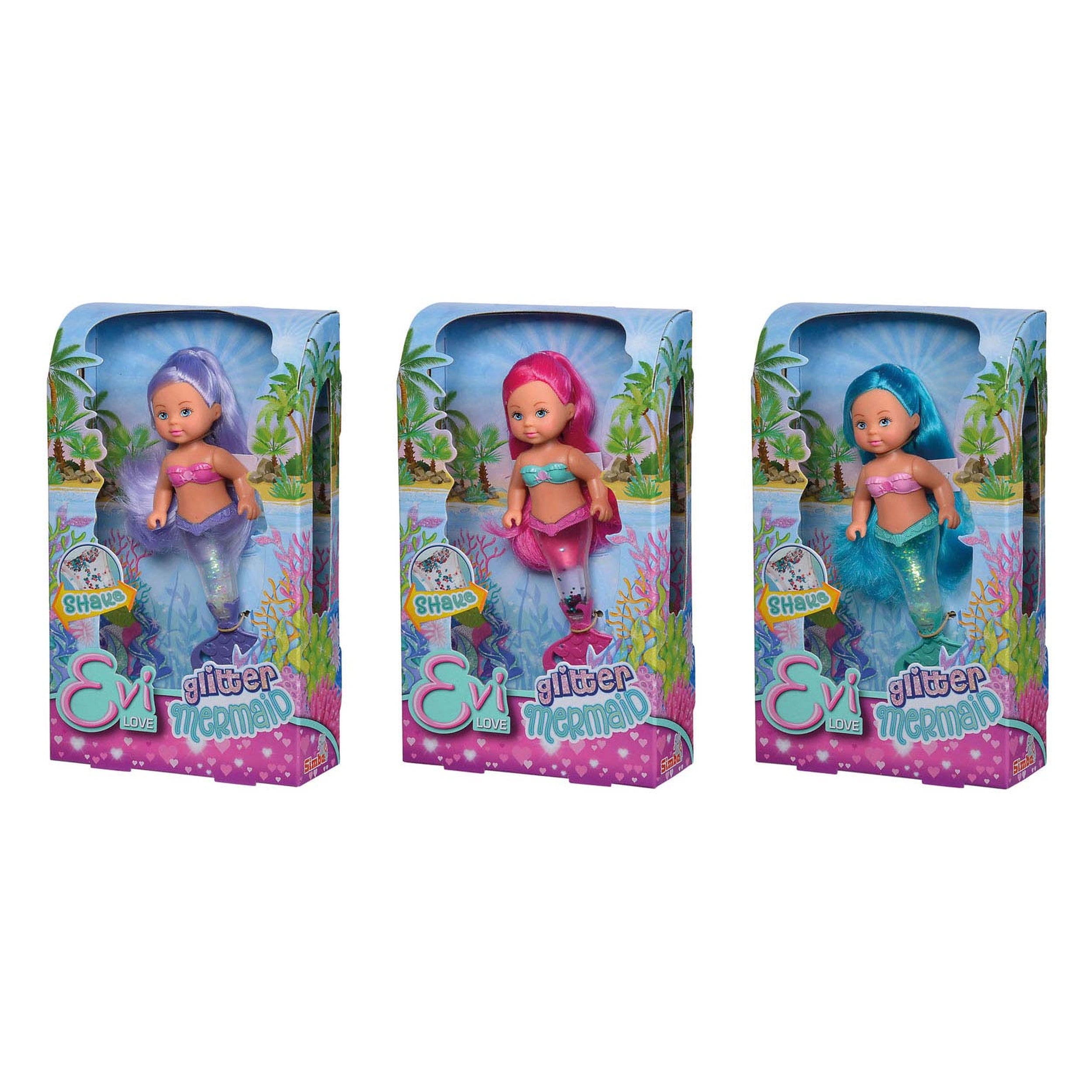 Simba - Evi LOVE Glitter Zeemeermin - Poppen, Speelsets & Speelgoedfiguren