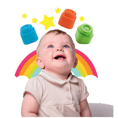 Soft Clemmy - Touch And Play 20 Soft Building Blocks Bag Baby Activity Toys