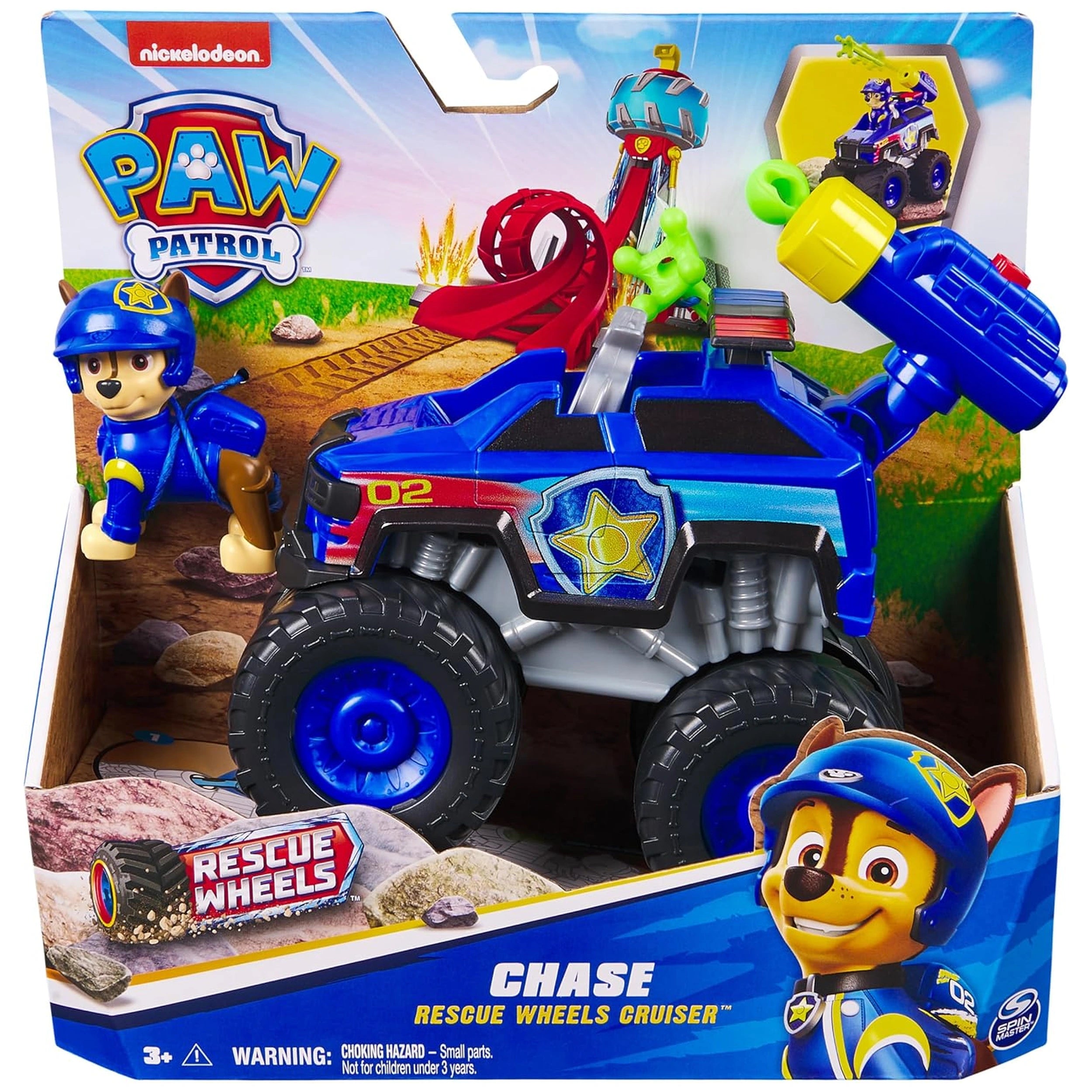 Spin Master - Paw Patrol - Chase Rescuse Wheels Cruiser with action figure and play vehicle