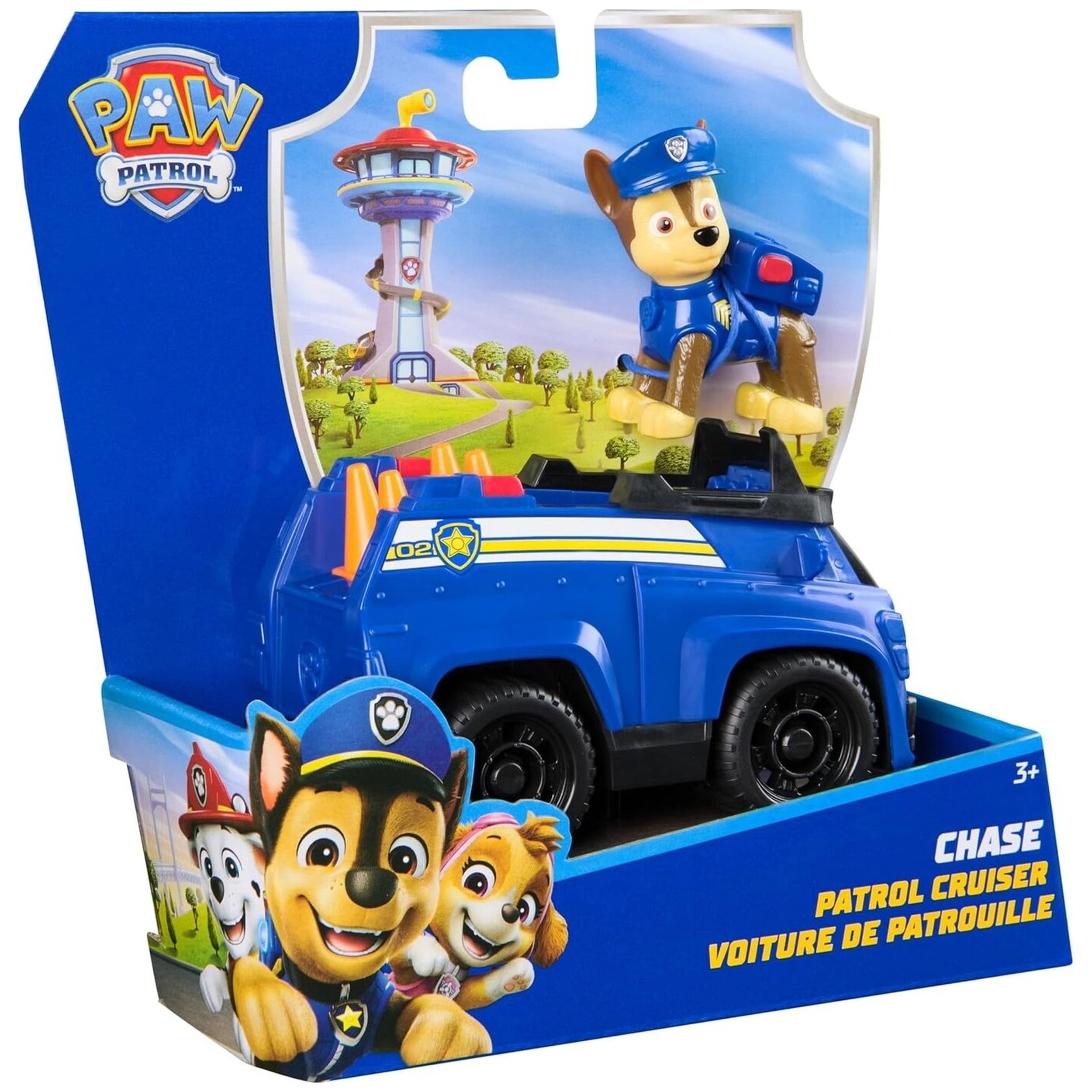 Spin Master - Paw Patrol - Chase patrol cruiser with action figure and play vehicle